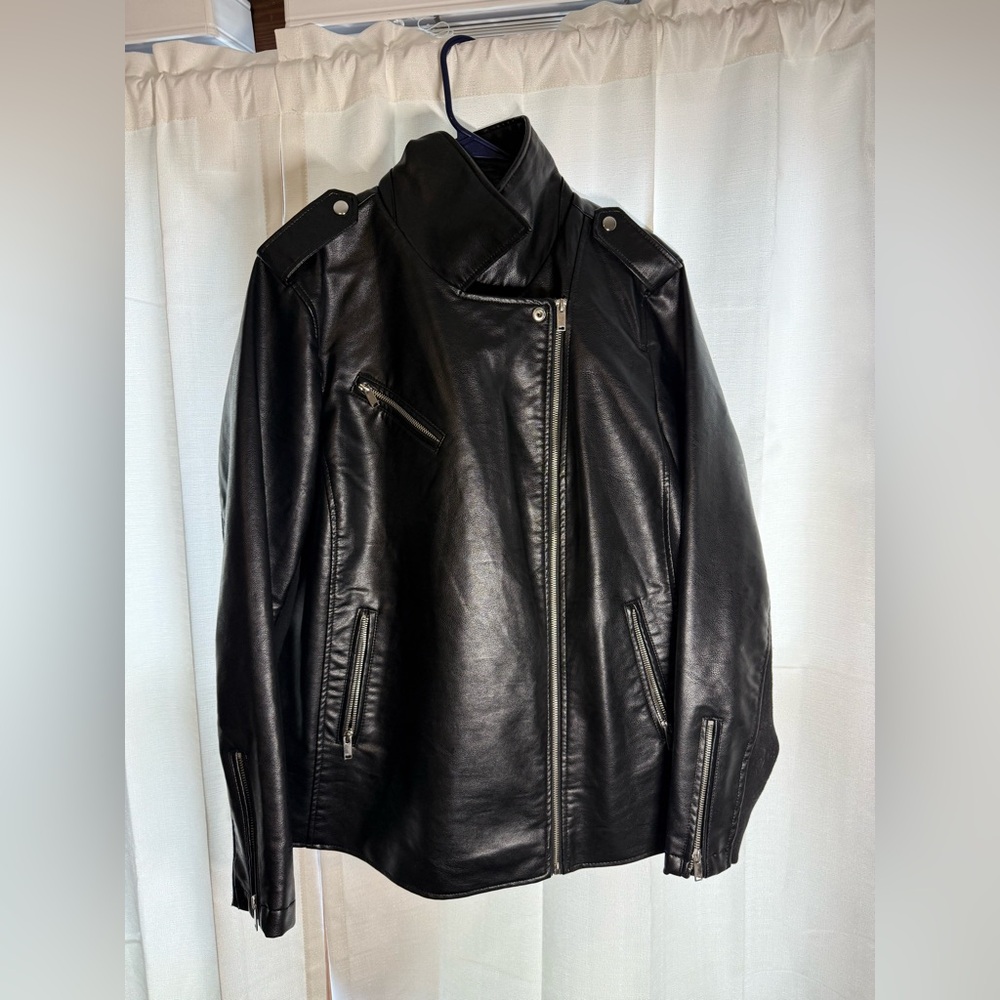 Lane Bryant Black Leather  Jacket